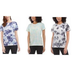 NWT Danskin Women's Tie Dye Tee Shirt Neptune, Black, Turquoise XS S M L $40